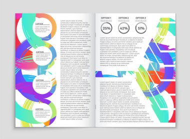 Soyut vektör düzen arka plan set. Sanat kalıp çizmek için, 