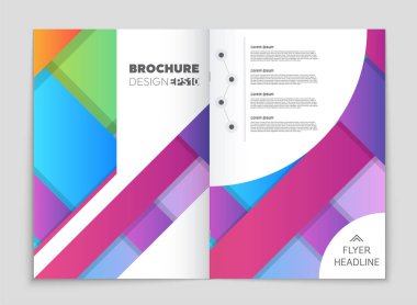 Soyut vektör düzen arka plan set. Sanat kalıp çizmek için, 