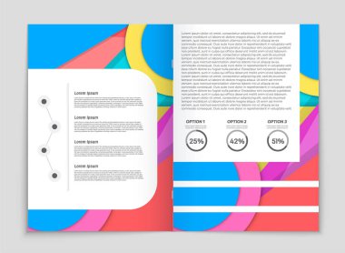 Soyut vektör düzen arka plan set. Sanat kalıp çizmek için, 