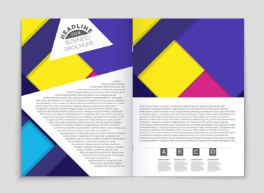 Soyut vektör düzen arka plan set. Sanat kalıp çizmek için, 