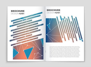 Soyut vektör düzen arka plan set. Sanat kalıp çizmek için, 