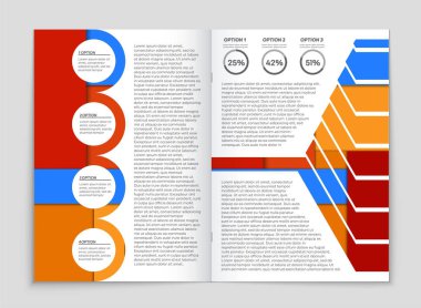 Soyut vektör düzen arka plan set. Sanat kalıp çizmek için, 