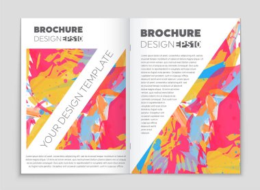 Soyut vektör düzen arka plan set. Sanat kalıp çizmek için, 