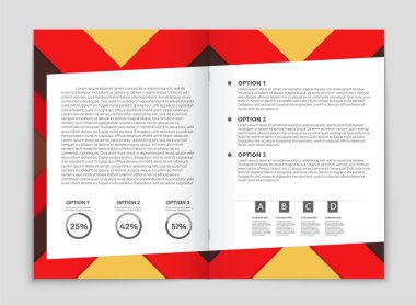Soyut vektör düzen arka plan set. Sanat kalıp çizmek için, 