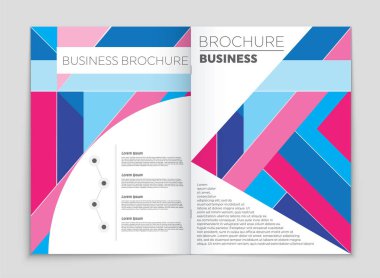 Soyut vektör düzen arka plan set. Sanat kalıp çizmek için, 