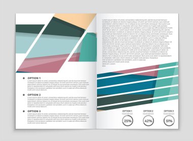 Soyut vektör düzen arka plan set. Sanat kalıp çizmek için, 