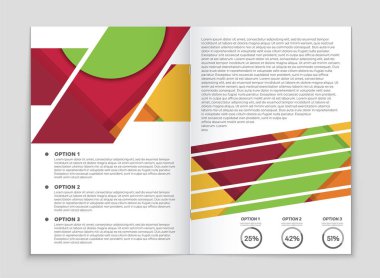 Soyut vektör düzen arka plan set. Sanat kalıp çizmek için, 