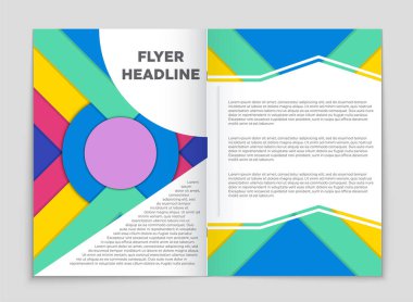 Soyut broşür düzen arka plan ayarlamak. 