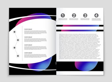 Soyut vektör düzen arka plan set. Sanat kalıp çizmek için, 