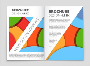 Soyut vektör düzen arka plan set. Sanat kalıp çizmek için, 