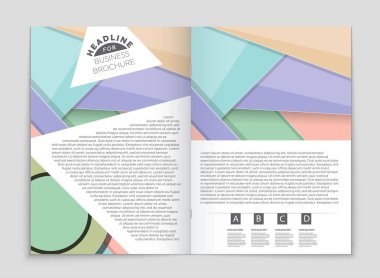 Soyut vektör düzen arka plan set. Sanat kalıp çizmek için, 