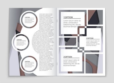 Soyut vektör düzen arka plan set. Sanat kalıp çizmek için, 