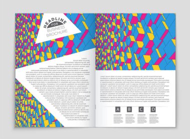 Soyut vektör düzen arka plan set. Sanat kalıp çizmek için, 