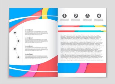 Soyut vektör düzen arka plan set. Sanat kalıp çizmek için, 