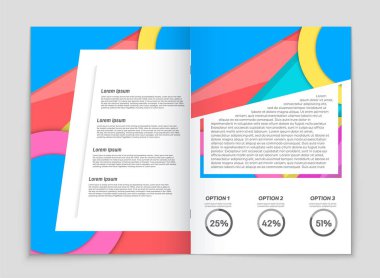 Soyut vektör düzen arka plan set. Sanat kalıp çizmek için, 