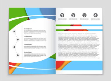 Soyut vektör düzen arka plan set. Sanat kalıp çizmek için, 