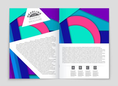 Soyut vektör düzen arka plan set. Sanat kalıp çizmek için, 