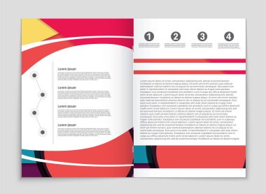 Soyut vektör düzen arka plan set. Sanat kalıp çizmek için, 