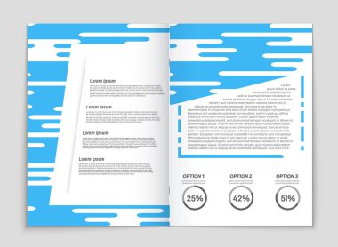 Soyut vektör düzen arka plan set. Sanat kalıp çizmek için, 