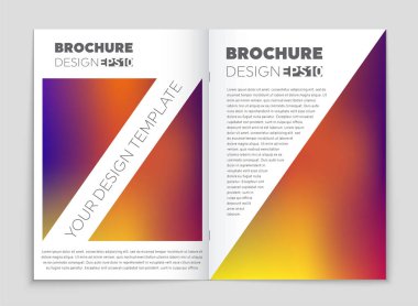 Soyut vektör düzen arka plan set. Sanat kalıp çizmek için, 