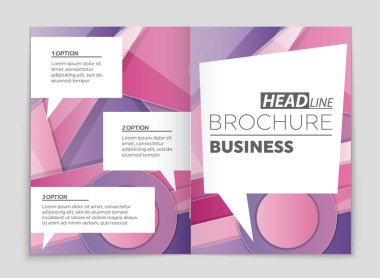 Soyut vektör düzen arka plan set. Sanat kalıp çizmek için, 