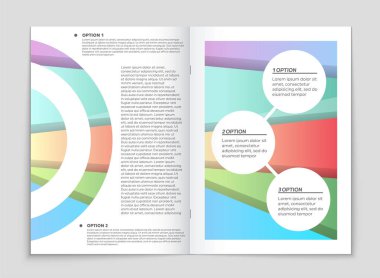 Soyut vektör düzen arka plan set. Sanat kalıp çizmek için, 