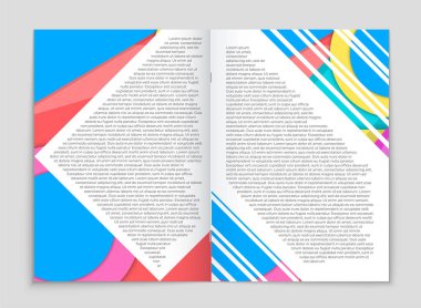 Soyut vektör düzen arka plan set. Sanat kalıp çizmek için, 