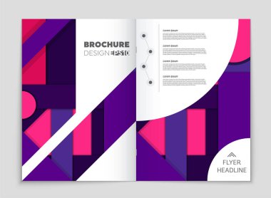 Soyut vektör düzen arka plan set. Sanat kalıp çizmek için, 