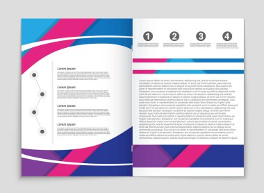 Soyut vektör düzen arka plan set. Sanat kalıp çizmek için, 