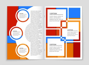 Soyut vektör düzen arka plan set. Sanat kalıp çizmek için, 