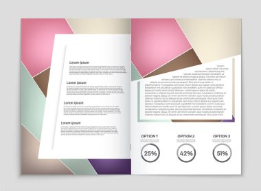 Soyut vektör düzen arka plan set. Sanat kalıp çizmek için, 