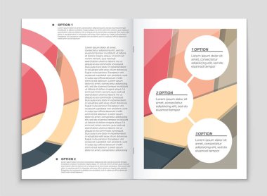 Soyut vektör düzen arka plan set. Sanat kalıp çizmek için, 