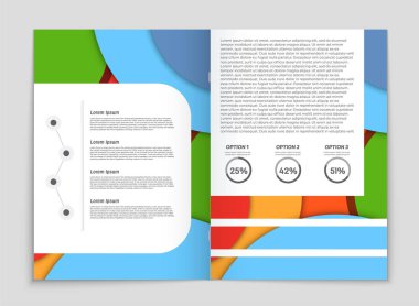Soyut vektör düzen arka plan set. Sanat kalıp çizmek için, 