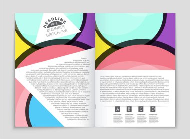 Soyut vektör düzen arka plan set. Sanat kalıp çizmek için, 