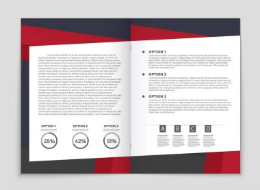 Soyut vektör düzen arka plan set. Sanat kalıp çizmek için, 