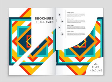 Soyut vektör düzen arka plan set. Sanat kalıp çizmek için, 