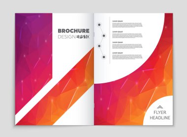 Soyut vektör düzen arka plan set. Sanat kalıp çizmek için, 