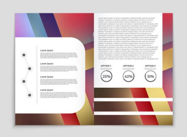 Soyut vektör düzen arka plan set. Sanat kalıp çizmek için, 