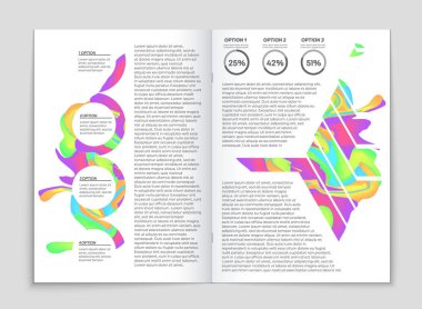 Soyut vektör düzen arka plan set. Sanat kalıp çizmek için, 
