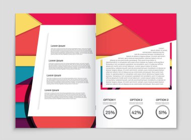 Soyut vektör düzen arka plan set. Sanat kalıp çizmek için, 