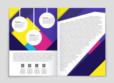 Soyut vektör düzen arka plan set. Sanat kalıp çizmek için, 