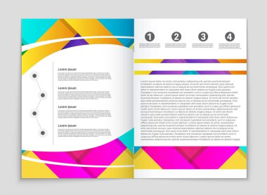 Soyut vektör düzen arka plan set. Sanat kalıp çizmek için, 