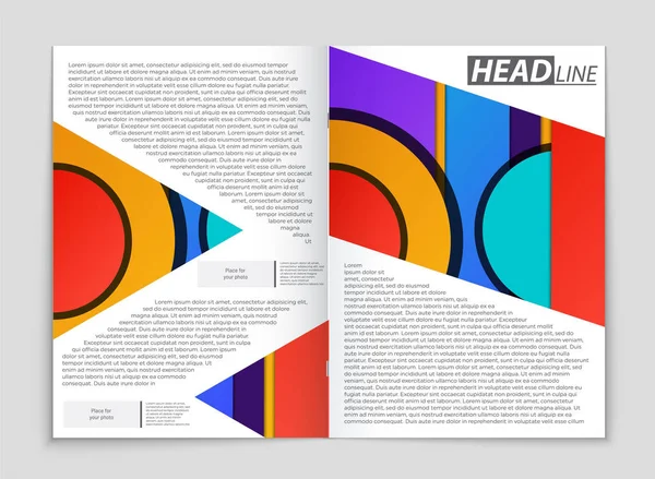 Set layout astratto sfondo — Vettoriale Stock