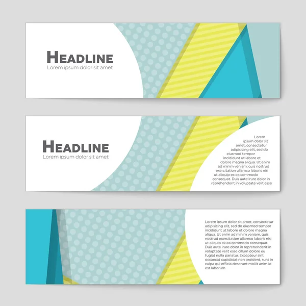 Conjunto de fundo de layout abstrato . — Vetor de Stock