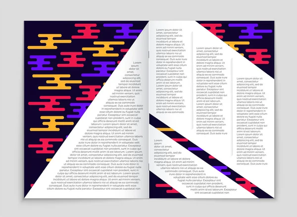 Set di sfondo astratto del layout vettoriale. Per la progettazione di modelli d'arte , — Vettoriale Stock