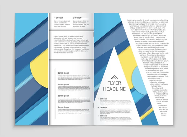 Abstracte brochure lay-out achtergrond instellen. — Stockvector