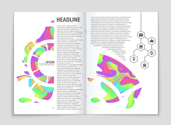 Set di sfondo astratto del layout vettoriale. Per la progettazione di modelli d'arte , — Vettoriale Stock