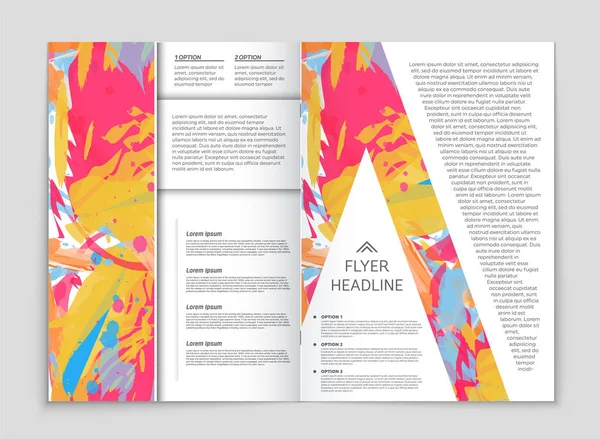 Conjunto de fundo de layout de brochura abstrata . — Vetor de Stock