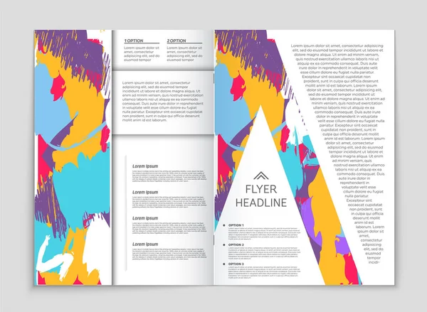Abstrakta broschyr layout bakgrund set. — Stock vektor