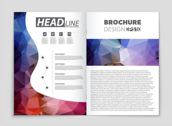 Abstract vector layout background set. For art template design, 